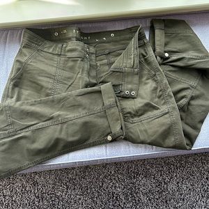 Olive straight, crop cargo style pants by White House black market size 12